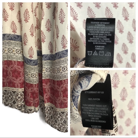 Sanctuary Printed Boho Peasant Top NWT Small - Picture 3 of 8